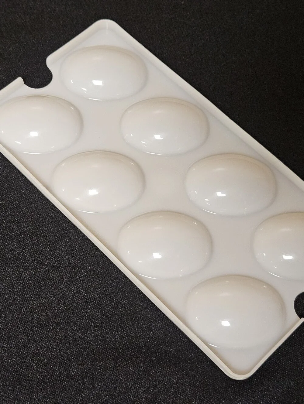 Tupperware White Plastic Replacement Deviled Egg Tray Carrier Insert #665